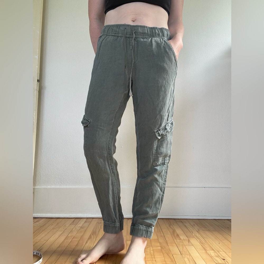 C&C California Olive Drawstring Cargo Joggers